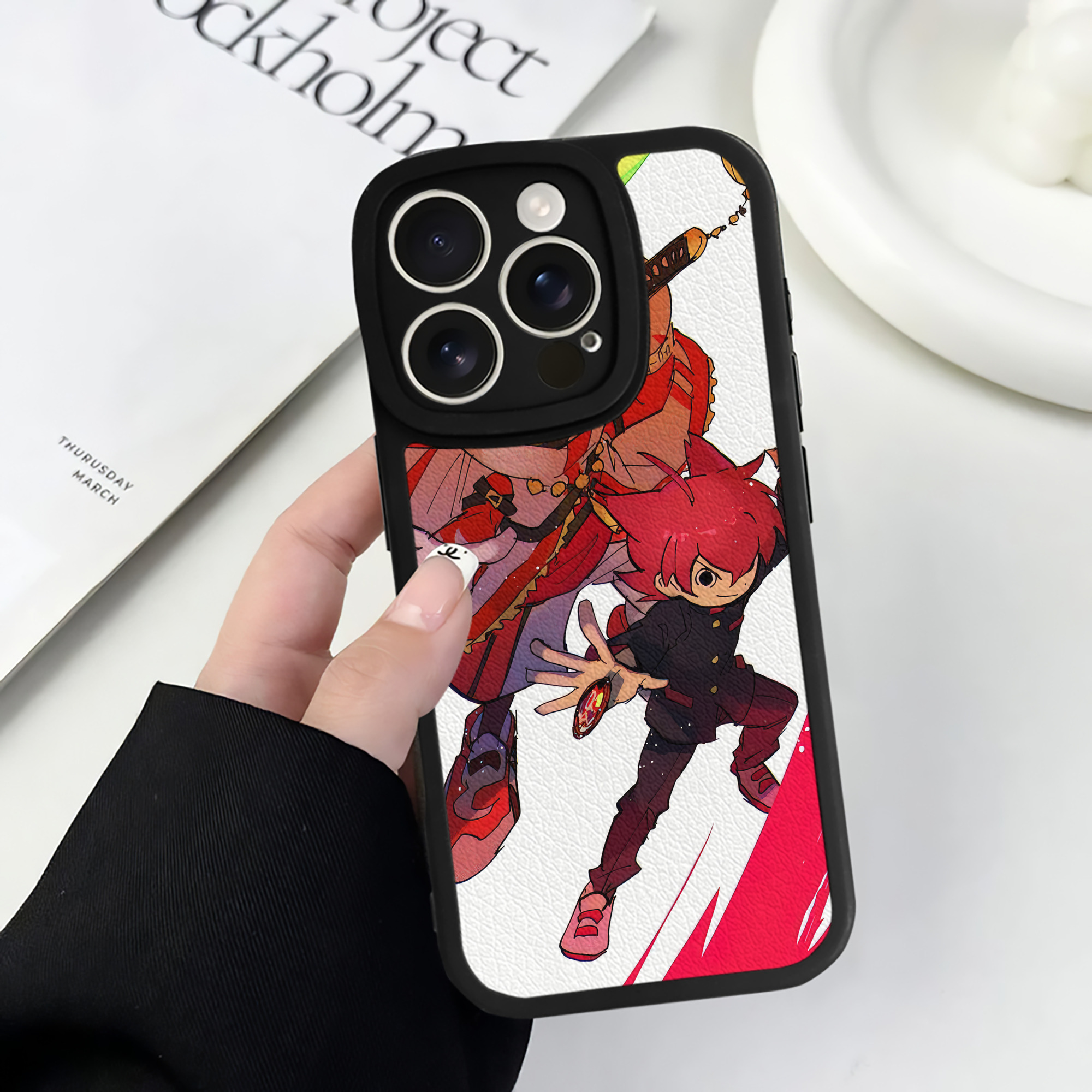 （画像用） 妖怪ウォッチ Yo-kai Watch 【iPhone 16シリーズ対応】シリコンスマホケース（レザー調） 材質：シリコン